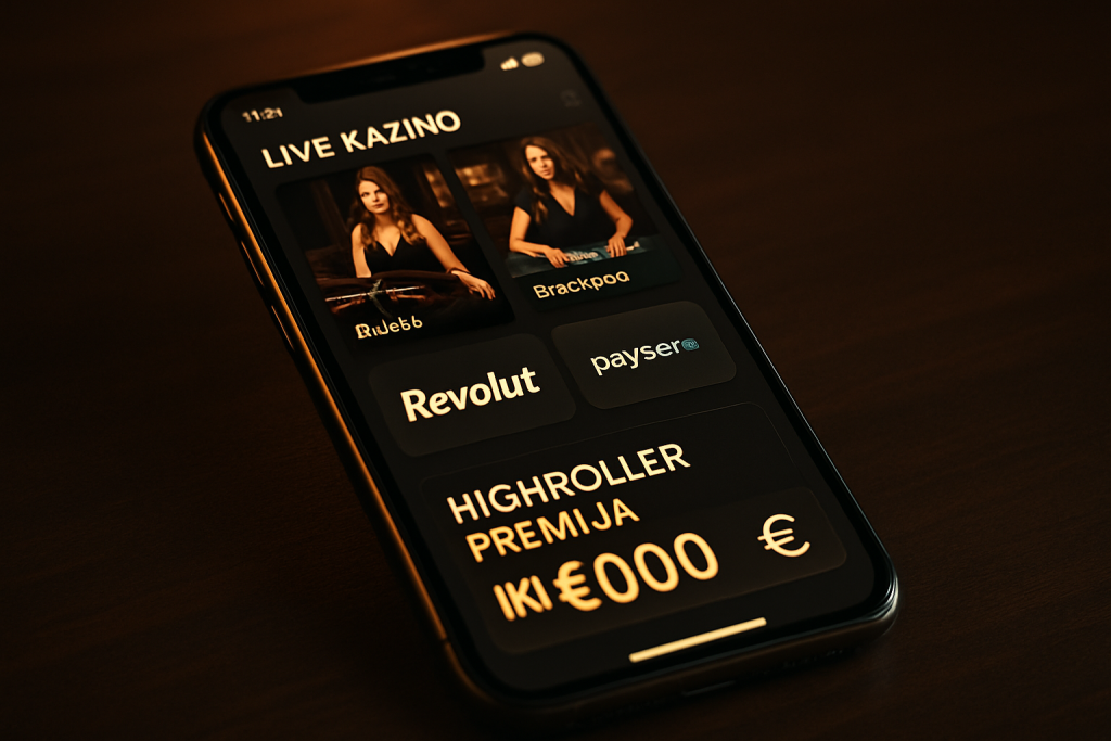 Lituanoje veikiantys online kazino su mobiliąja aplikacija