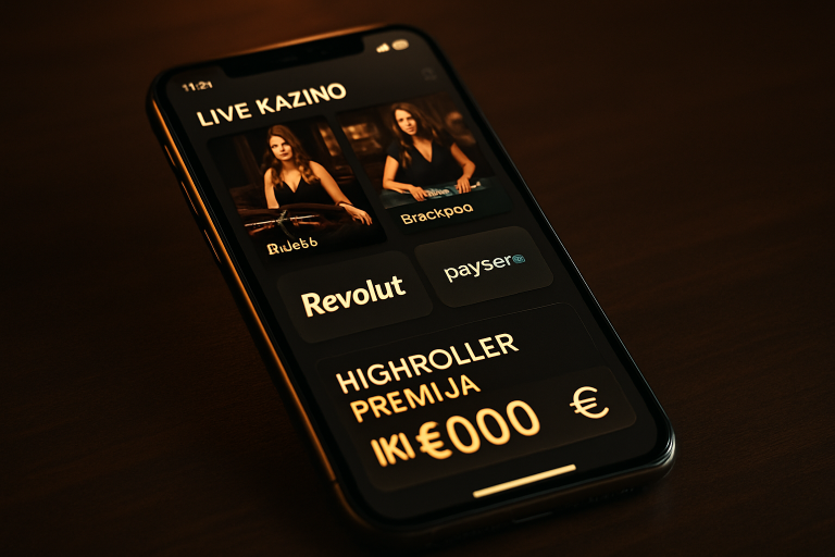 Lituanoje veikiantys online kazino su mobiliąja aplikacija
