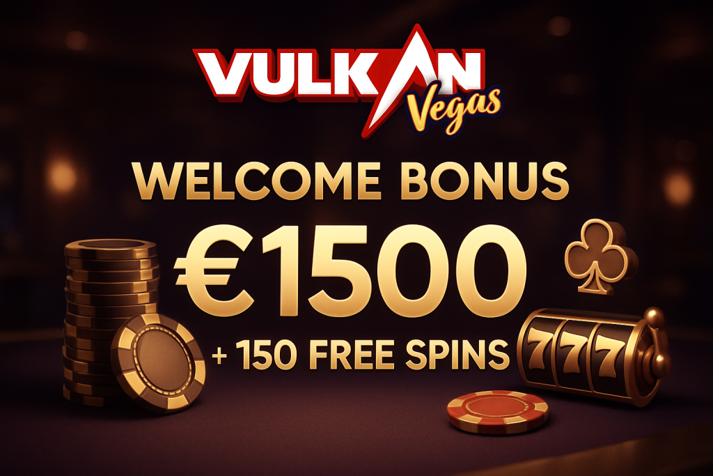 Vulkan Vegas Bonus de Bienvenue: Iki €1500 ir 150 Free Spins